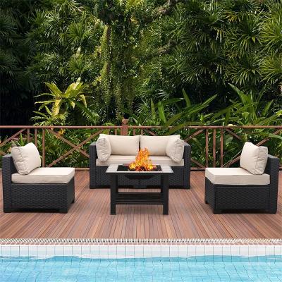 China 2022 Sectional Suite Woven Lounge Furniture Weather Resistant Hot Selling Garden Sofas Eco-Friendly\UV Resistant\Water Proof\Outdoor Rattan Patio Furniture Set for sale