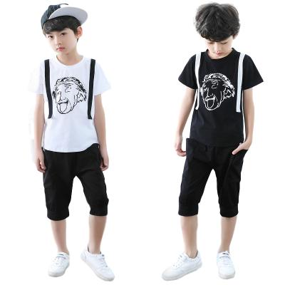 China Casual Summer 10 Year Old Boy Clothes Guangzhou Wholesale Yemem Children Wear Clothing Sets for sale