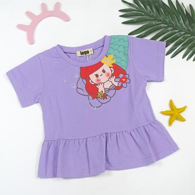 China Factory Price Breathable Wholesale Kids Summer Clothes Mermaid Girls Clothes Baby Clothes for sale