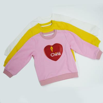 China Custom Spring Anti-Shrink Crewneck Baby Kids Long Sleeve Pullover Children Cotton Hoodie Sweatshirts for sale