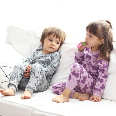 China Wholesale Custom Soft Cotton Girls Pajamas Kids Sleepwear Breathable 100% Bamboo Cartoon Kids Designer Long Sleeve Sleepwear for sale