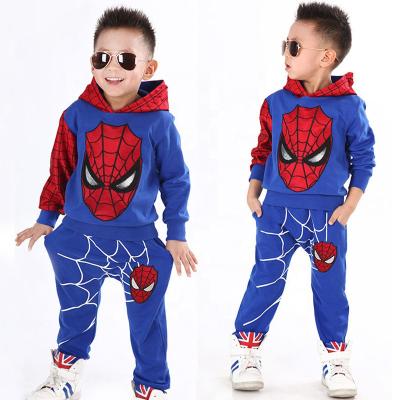 China Casual Spring and Autumn Korean Style Men's and Women's Children's Sweater Suit Manufacturers Sell Cartoon Sweaters Spider-man for sale