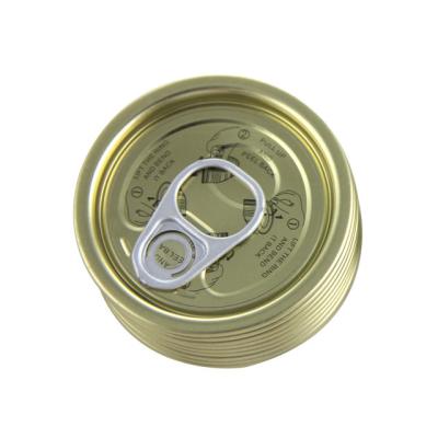 China Non Spill Wholesale Cans Food Round Shape Easy Open Lids for sale