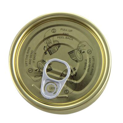 China Non Spill Maker Wholesale Tinplate Around Can Easy Open Lid For Top Tomato Cans for sale