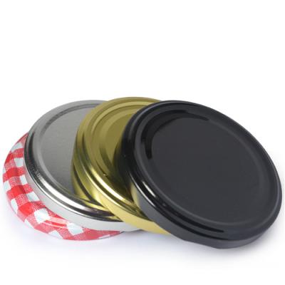 China High Quality Non Spill Metal Twist Off Lids Tinplate Hook Caps For Pickle Jars for sale