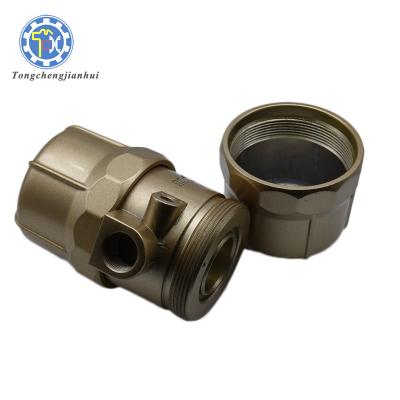 China Custom Metal Part High Machining Precision Casting Forged Aluminum Steel Or Brass Bronze Pipe Fitting Parts for sale