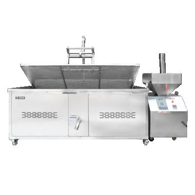 China 2021 High Popular Hotels Biomass 500L Wood Fired Frying Machine Automatic Fryer For Potato for sale