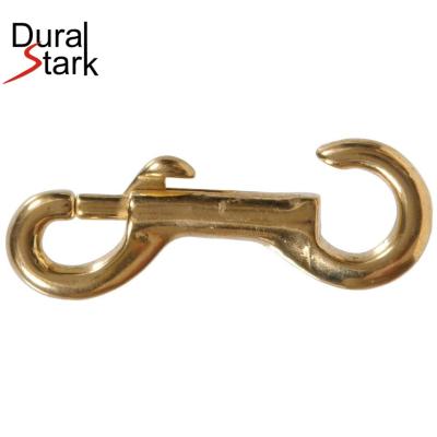 China Open End Heavy Industry Brass Bolt Instant Snap Trigger Hook Bronze Fixed Eye Hooks for sale