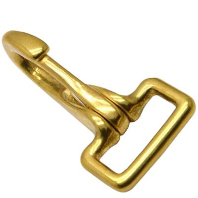 China Heavy Industry Solid Brass Snap Hook / Solid Brass Ring Lobster Clasp for sale