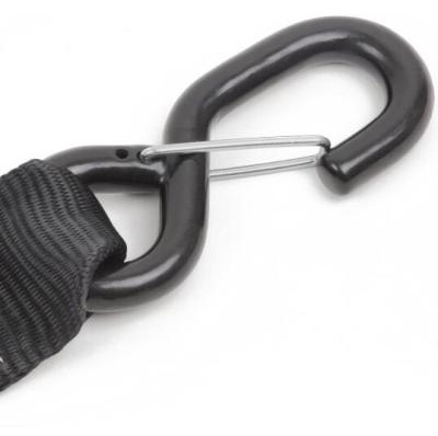 China New heavy industry vinyl coated S hook with spring to rear for sale