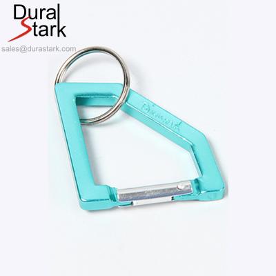 China Flashlight Aluminum Alloy Diamond Supply Co Teal Carabiner Colored Rock Head Chain Snap Hook for sale