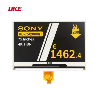 China DKE Supermarket Price Tag Display For E Ink Electronic Paper Epaper EPD 10.2inch Color for sale