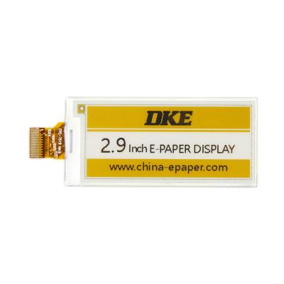 China DKE 2.9 inch 296*128 epaper screen for color e ink display SPI interface 2.9 inch for sale