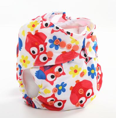 China Hot Selling Washable Factory Direct Sales Printed One Size Fitted All Suede Cloth Pocket Diaper Adjustable Baby Cloth Diapers for sale