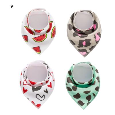 China New Design Antibacterial Cotton Cute Baby Bandana Bibs for sale