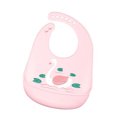 China Antibacterial Wholesale Silicone Baby Products Waterproof Food Grade Silicone Baby Bibs for sale