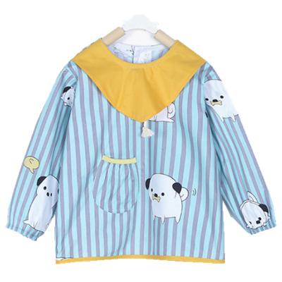 China Antibacterial Hot Selling Cute Cotton Cloth Baby Sleeve Breathable Waterproof Bibs for sale