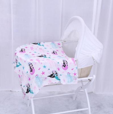 China Super Soft Cotton 47*47inch Custom Anti-pilling Muslin Wrap for sale