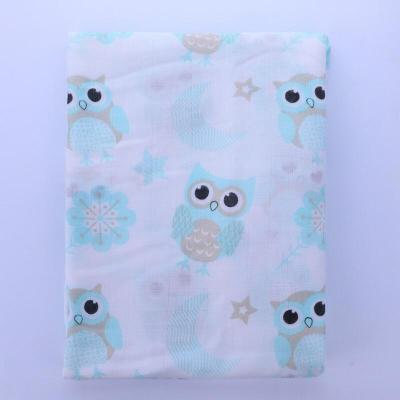 China Anti-pilling 100% Organic Cotton Muslin Wrap Blanket 47*47" Baby Muslin Wrap for sale