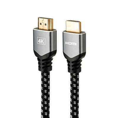 China Supports 4K@60Hz 4K Resolution 3D HDMI Cable Nylon Gold Plated HDMI Cable Support Ethernet for sale