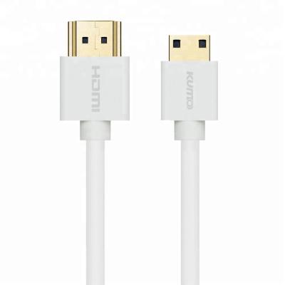 China HDTV Super Slim HDMI to Mini HDMI Cable Ultra Thin Mini HDMI Cable Ideal for Tablet, Camcorder for sale