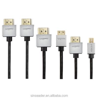 China Slim Ultimate Multimedia Supper Mini HDMI Cable For Camer Type C To A Male HDMI Cable for sale