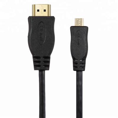 China High Speed ​​HDTV Micro HDMI Cable HDMI D To A Type With Ethernet Support 3D 4K And Audio Return Channel for sale