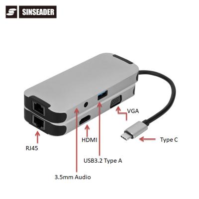 China The multi ports USB type of adapter etc. Laptop Camera Combo PC Hub For USB Type C Equipped Computers for sale