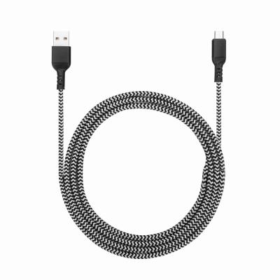 China Quick Charge + Data Transfer Micro USB Cotton Quick Charging Braided Data Syncing Cable for Mobile Phone and Laptop for sale