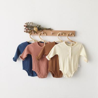 China Plain Baby Newborn Knitted Romper Soft Knit Boutique Boys Girls OEM Service for sale