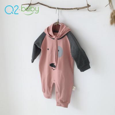 China Q2-baby China Factory Direct Sale Infant Boutique Clothing Cotton Baby Romper With Headband for sale