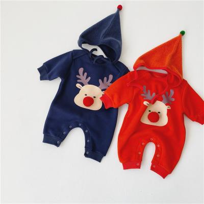 China Q2-baby Infant Baby Boys Girls My First Christmas Outfit Xmas Romper Elf Santa Clothes for sale