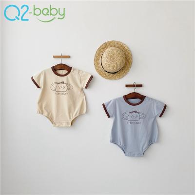 China Q2-Baby Printed 3658 2020 Newborn Summer Romper Cotton Toddler Jumpsuit for sale