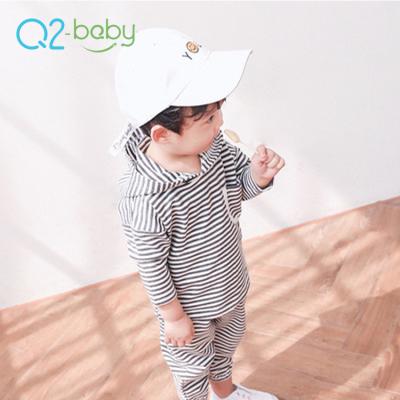 China Q2-Baby Kids Clothing Hooded Cotton Baby Fall Outfits Two Piece Clothes Set Baby Clothing Te koop