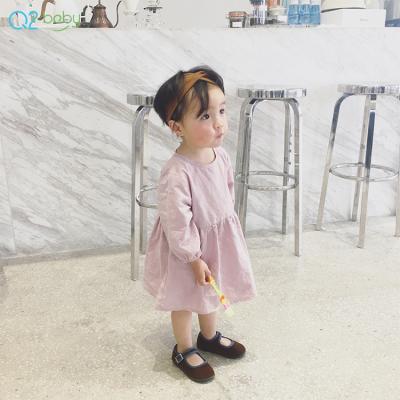 China Q2-baby Colorful Long Sleeve Infant Dress Set Regular Knee-Length O-Neck for sale