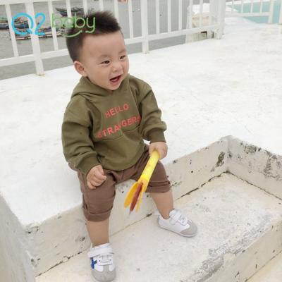 China Q2-baby Manufacturer China Stock Plain Infants Baby Sweatshirts Hoodies for sale