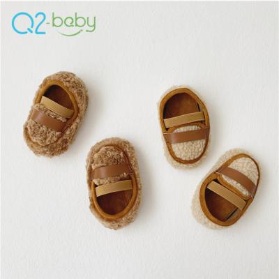 중국 Q2-Baby F203 Winter Autumn New Born Shoes Model Comfortable Lamb Wool Soft 판매용