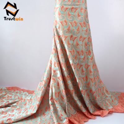 China Sustainable High Quality African Swiss Voile Lace Cotton Fabrics Great In Switzerland for sale