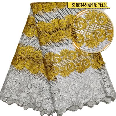 China OTHER High Quality Chemical Lace Fabric African Guipure Lace Cord Lace African Embroidery for sale