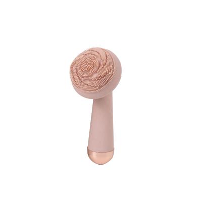 China Shrink Pore Silicone Brush Face Spa Massager Scrubber Acne Electric Facial Cleansing Cleansing Treatment for sale