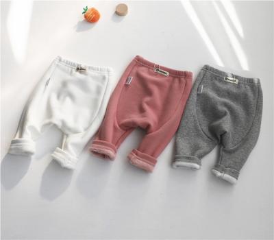 China Anti-wrinkle Spring Autumn Solid Color Cotton Child Baby Kids Pants Unisex Long Sports Pants For Baby Boy Girls for sale