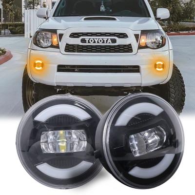 China High Quality Led Round Fog Led Car Fog Lights Fog Driving Working Turning Lights For Toyota Tacoma Sequoia Solara LY-TMFL-N001 for sale