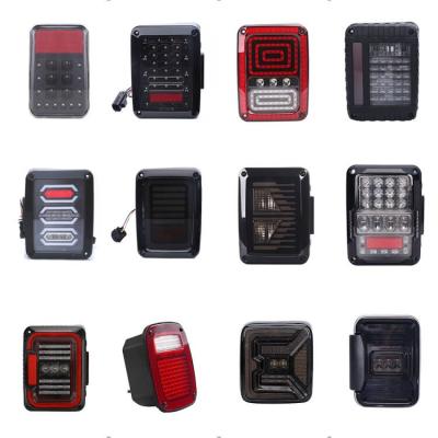 China DOT Approved jeep cowboy tail light 4D smoke flashing signal light PMMA+PC factory price for jeep cowboy jl tail lights for sale