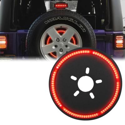 China Factory Price Waterproof Led Light Red Color Rear Wheel Light 3rd Wheel Light Spare Tire Brake Light For Jeep Wrangler for sale