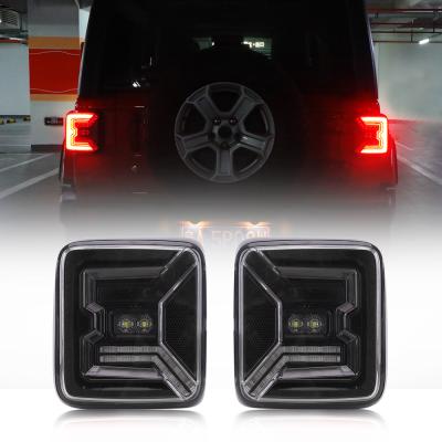 China LED Tail Lights For Jeep JL LOYO Design LED Tail Lights Brake Turn Signal And Reverse Light Assembly Smoke Lens For Jeep Wrangler JL 2018 2019 2020 for sale