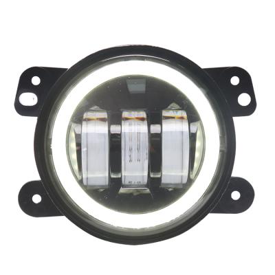 China Fog Light With Drl Loyo 2020 Fog Light With Drl 30W Fog Lamp EMC OEM Odm Car Fog Light Angel Eye For Jeep Wrangler Jk for sale