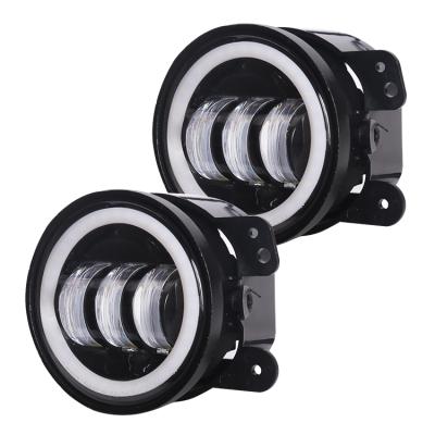 China Wholesale Universal Led Car Fog Lights 30W Fog Lights Led Car Fog Light With Amber Turn Signal Car Fog Light For Jeep Jk for sale