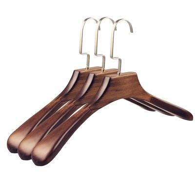 China Factory direct sale traditional vintage wooden hotel laundry hangers coat hangers for sale