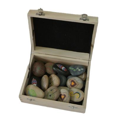 China Modern Pebble Stone Polish River Pebble With Customized Design Hand Painted Pebble Stone for sale