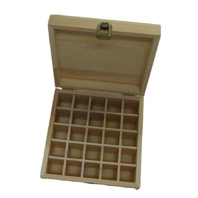 China Europe Pine Natural Wood Essential Wooden Box Crate Wooden Oil Storage Crafts for sale